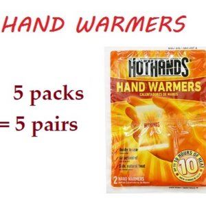 HotHands HAND WARMERS 5 Pairs Heat Up To 10 Hours